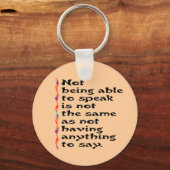 できな話い... キーホルダー (正面)