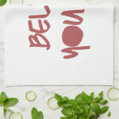 できますやる気を起こさせるなトレーニングの体育館信じて下さい キッチンタオル (折り畳み)