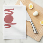 できますやる気を起こさせるなトレーニングの体育館信じて下さい キッチンタオル (四つ折り)