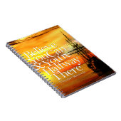 できます日没の船感動的な引用文信じて下さい ノートブック (右側)