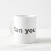 できませんか コーヒーマグカップ (正面左)