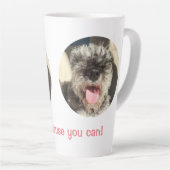 できるから吠える カフェラテマグ (右アングル)