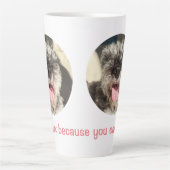 できるから吠える カフェラテマグ (正面)