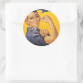 「できるさ」世界大戦のポスター詳細 ラウンドシール (バッグ)