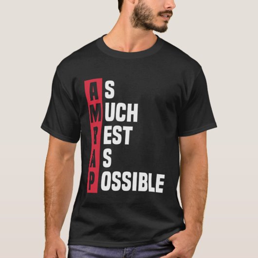 できるだけ残すAMRAPトレンディー1 Tシャツ (正面)