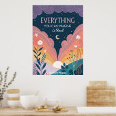 できるの想像は実在すべてだやる気を起こさせる。 ポスター (キッチン)