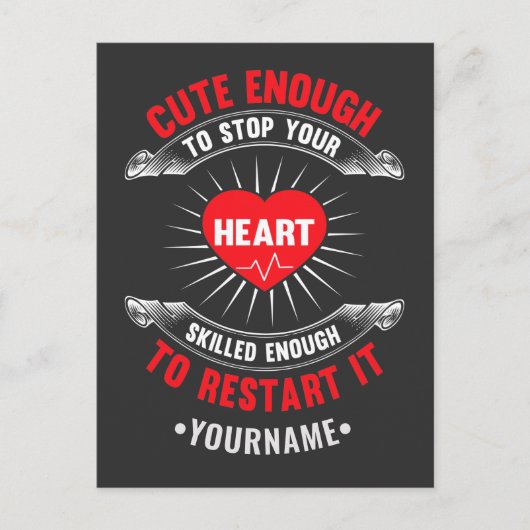 ~できるよストップうなハートに可愛い ポストカード (正面)