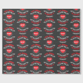 ～できるよストップうなハートに可愛い ラッピングペーパー (フラット)