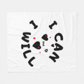 「できるよ」クールやる気を起こさせるフリースブランケット フリースブランケット (正面(横))