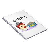 できるよ！ユーモアあふれる缶詰パンのひとつ ノートブック (右側)