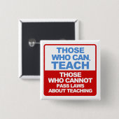 できる人、-ボタンを教えるため 缶バッジ (正面&裏面)