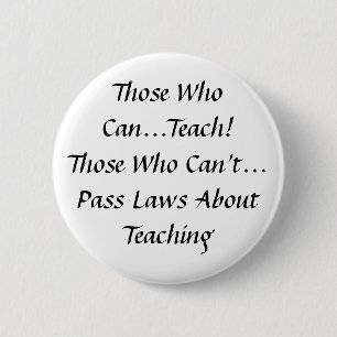 できる人、教えるため! 法律を可決できない人 缶バッジ