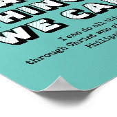 できる懸命をする |クリスチャンやる気を起こさせるス ポスター (角)