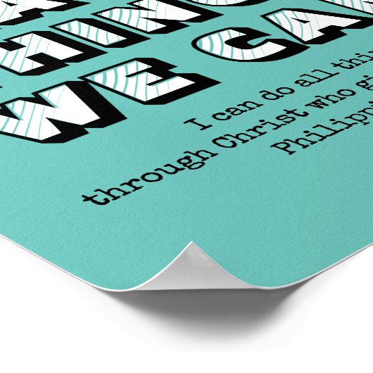 できる懸命をする |クリスチャンやる気を起こさせるス ポスター (角)