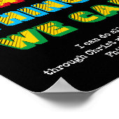 できる懸命をする |クリスチャンやる気を起こさせるス ポスター (角)