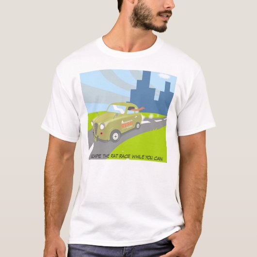 できる間、熾烈な競争を脱出して下さい Tシャツ (正面)