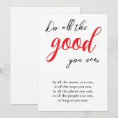 できる限りの良いヴィンテージやる気を起こさせる引用文 サンキューカード (正面/裏面)