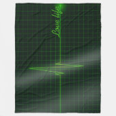 できる限り人生を愛する フリースブランケット (正面)