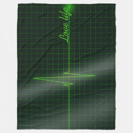 できる限り人生を愛する フリースブランケット