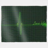 できる限り人生を愛する フリースブランケット (正面(横))