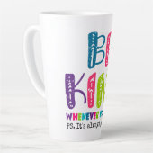 できる限り親切である カフェラテマグ (左アングル)