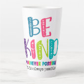 できる限り親切である カフェラテマグ (正面)