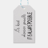 できる限り親切である ギフトタグ (正面)