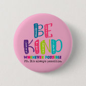 できる限り親切である 缶バッジ (正面)