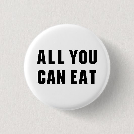 できる限り食べ 缶バッジ (正面)