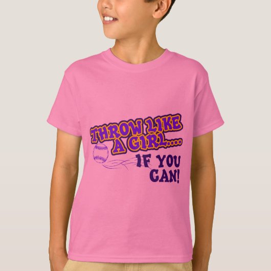 できれば女の子のような投球 Tシャツ (正面)