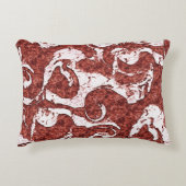 でこぼこのサンゴと白い斑点 アクセントクッション (正面)