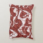 でこぼこのサンゴと白い斑点 アクセントクッション (裏面(縦))