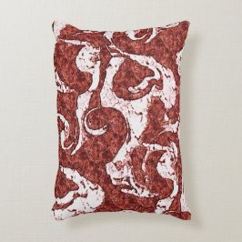 でこぼこのサンゴと白い斑点 アクセントクッション