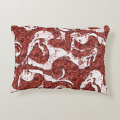 でこぼこのサンゴと白い斑点 アクセントクッション (裏面)