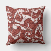 でこぼこのサンゴと白い斑点 クッション (裏面)