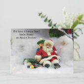 でこぼこの年だった – フラットクリスマスカード シーズンカード (スタンド正面)