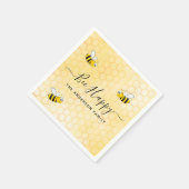 でこぼこ蜂は幸せな夏のおもしろいユーモアの名前 スタンダードカクテルナプキン (角)