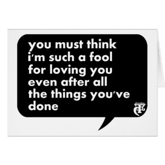 です愛するためのそのような愚か者私を考えなければなりません