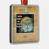 です病気建築者は振れます メタルオーナメント (右)