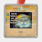 です病気建築者は振れます メタルオーナメント (正面)