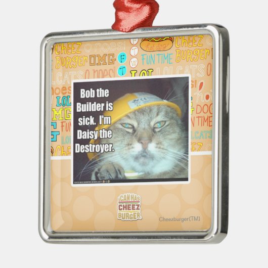 です病気建築者は振れます メタルオーナメント (左)