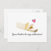 です私のバレンタインカードバターをつけます シーズンポストカード (正面/裏面)