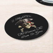 です行った海賊スカルラム酒は推論します ラウンドペーパーコースター (アングル)