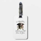 です行った海賊スカルラム酒は推論します ラゲッジタグ (裏面縦)