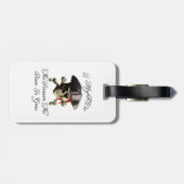 です行った海賊スカルラム酒は推論します ラゲッジタグ (裏面横)