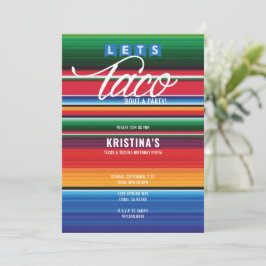 ～でのパーティーテーマカラフルのタコ 招待状