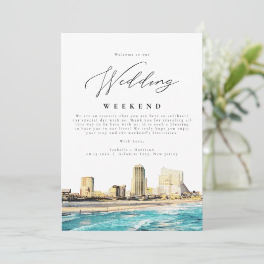 ～での大西結婚洋市の週末の歓迎旅程 招待状 (スタンド正面)