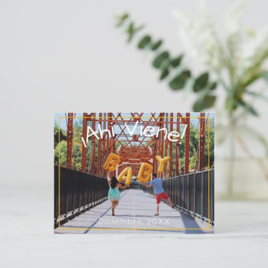 ~での妊娠スペインの告知 案内ポストカード (スタンド正面)