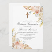 ～での最初の交流の招スペインの待 招待状 (正面/裏面)