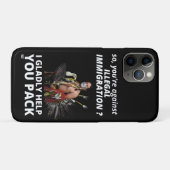 「ではあなたは不法移民に反対して・・・」 Case-Mate iPhoneケース (裏面(横))
